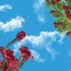 آسمان مجازی درخت و گل 2x3-28-