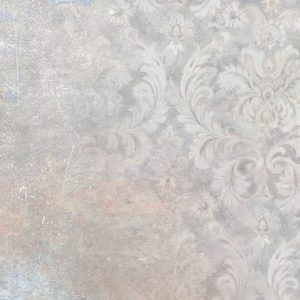 پوستر طرح شمسه تخریب شده روی زمینه پتینه طوسی