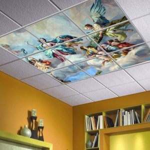 آسمان مجازی نقاشی فرشته کلیسایی 3x3-32